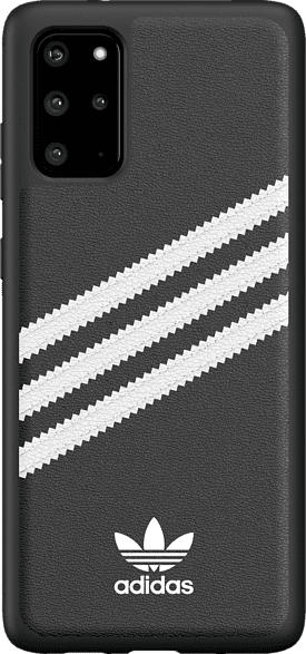 ADIDAS ORIGINALS 38620 , Backcover, Samsung, Galaxy S20+, 50 % Polyurethan, 25 % Thermoplastisches Polyurethan, 25 % Polycarbonat, Schwarz/Weiß