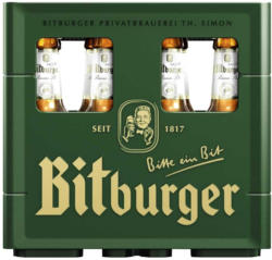 Bitburger Pils oder 0,0 Alkoholfrei 12 x 0,33 Liter. jeder Kasten