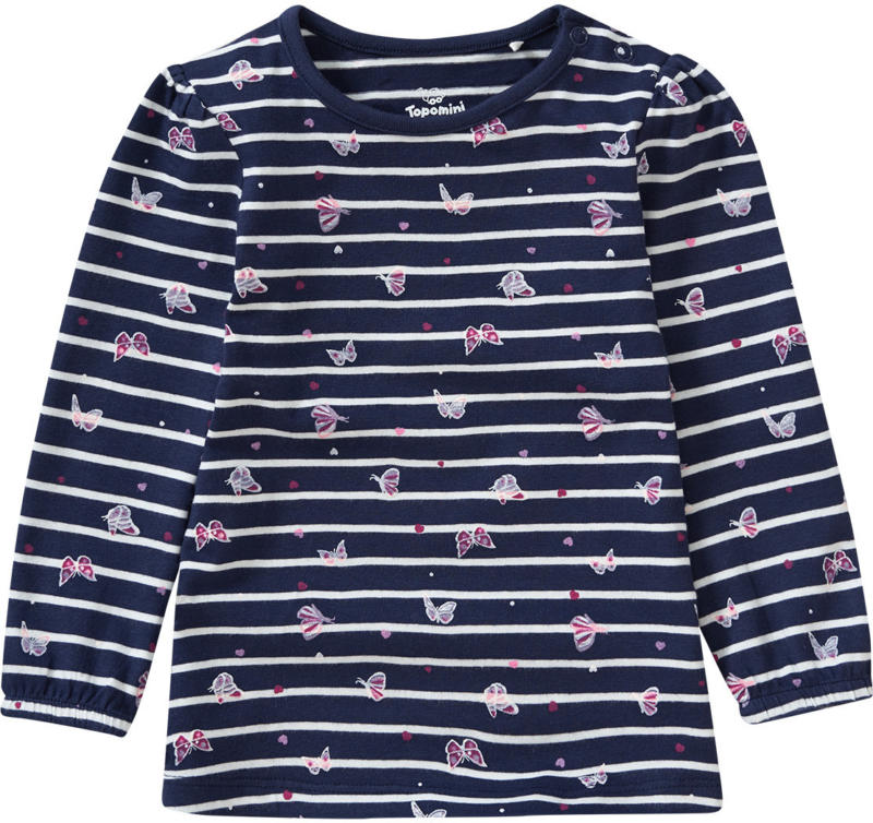 Baby Langarmshirt mit Schmetterlings-Motiv