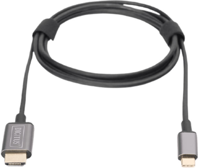 USB-C zu HDMI Adapterkabel, UHD 4K/30Hz, 1.8m, Schwarz