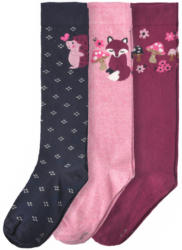 3 Paar Mädchen Kniestrümpfe