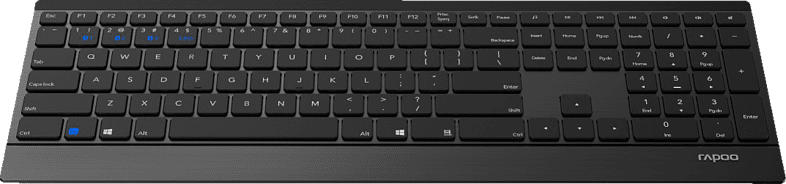 RAPOO 9500M, Tastatur-Maus Set, Schwarz