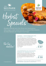 Das Seepark Wörthersee Resort - Herbst Specials