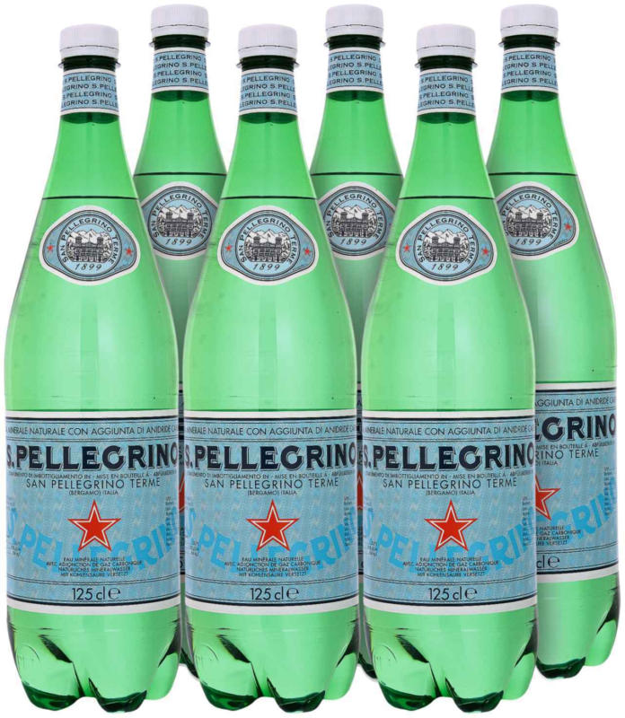 San Pellegrino Mineralwasser 6 x 1,25 Liter -