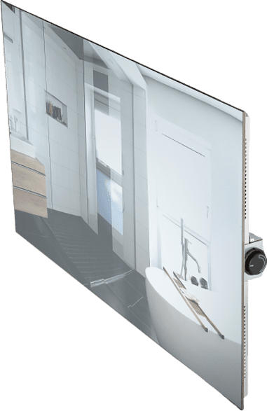 Infrarot Glasheizkörper Weiß 60x120cm Spiegel