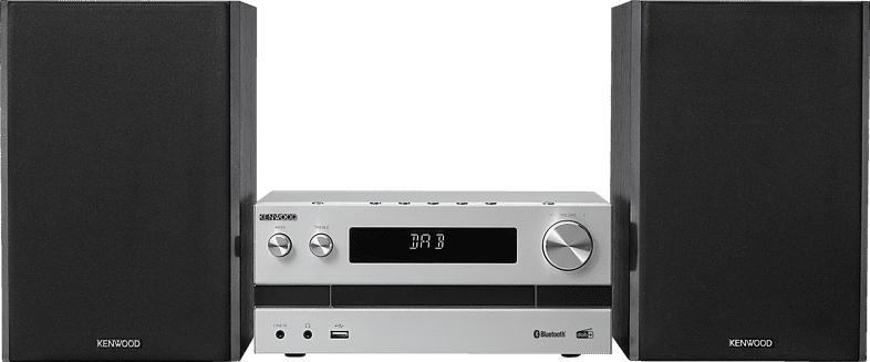 KENWOOD M-918 DAB Micro HiFi-System (Silber, Schwarz)