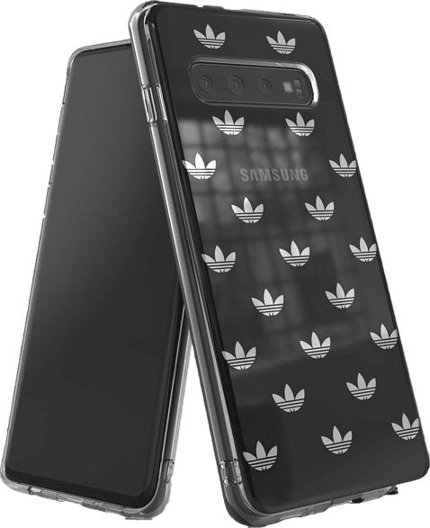 ADIDAS Snap , Backcover, Samsung, Galaxy S10, Thermoplastisches Polyurethan/Polycarbonat, Silber
