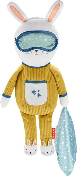 FISHER PRICE Traumhäschen Schlafbegleiter Plüschspielzeug, Mehrfarbig