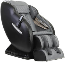 Massagesessel in Textil Grau, Schwarz