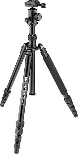 MANFROTTO MKELES5 Element Dreibein Stativ, Schwarz, Höhe offen bis 1340 mm