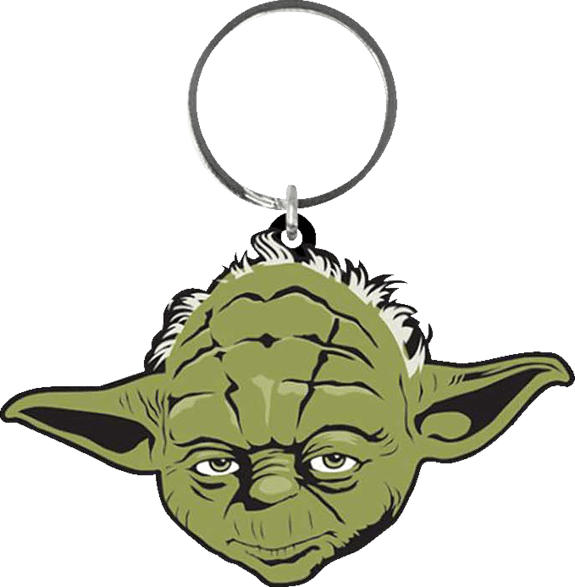 EMPIRE Star Wars - Yoda - Gummi Schlüsselanhänger Schlüsselanhänger, Mehrfarbig