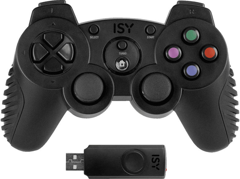 ISY Wireless PS3 Gamepad , Controller, Schwarz
