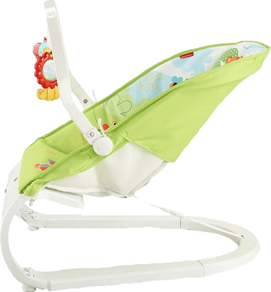 FISHER PRICE CJJ79 Comfort Curve Wippe, Weiß, Grün