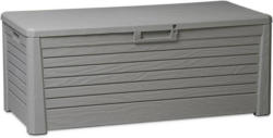 Kissenbox Holzoptik Hellgrau, 550 Liter