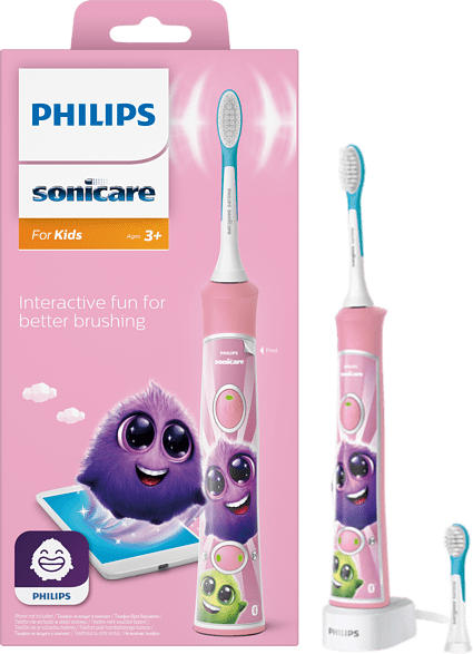 Philips HX6352/42 Sonicare For Kids Elektrische Schallzahnbürste , Rosa