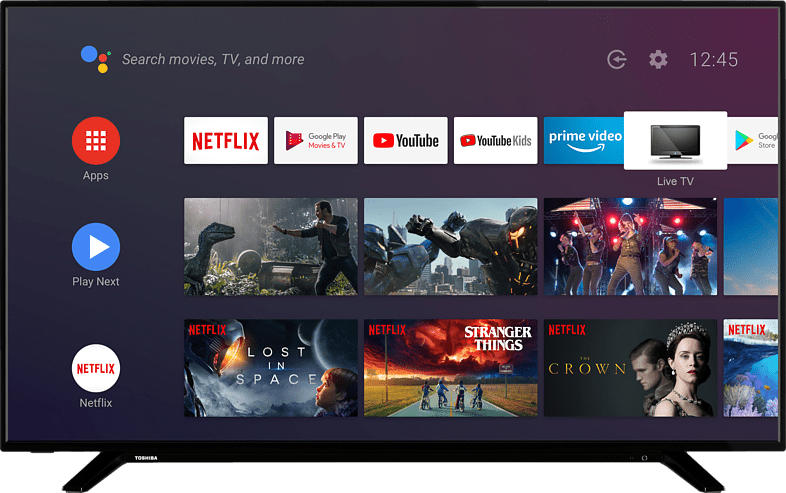 TOSHIBA 55UA2063DG LED TV (Flat, 55 Zoll/139 cm, UHD 4K, SMART TV, Android)