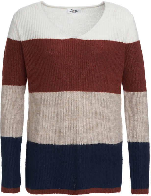 Damen Strickpullover mit Blockstreifen (Nur online)