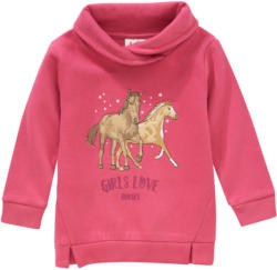 Mädchen Sweatpullover mit Schalkragen