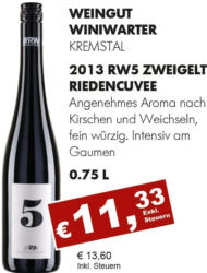 2013 RW5 Zweigelt Riedencuvée