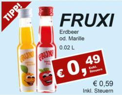 Fruxi Klopfer Erdbeere oder Marille