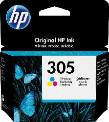 HP 305 Tri-color Original Ink Cartridge (3YM60AE) Tintenpatrone Tinte auf Farbstoffbasis Cyan, Magenta, Gelb