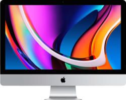 APPLE MXWT2D/A iMac 2020, All-in-One PC mit 27 Zoll Display, Core i5 Prozessor, 8 GB RAM, 256 GB SSD, Radeon Pro 5300, Silber