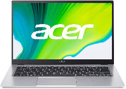 ACER Swift 1 (SF114-33-P8Z8) Tastaturbeleuchtung, Notebook mit 14 Zoll Display, Pentium Prozessor, 4 GB RAM, 64 GB eMMC, Intel UHD Grafik 605, Silber
