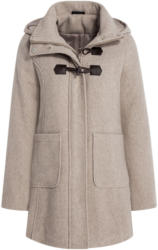 Damen Dufflecoat mit Kapuze