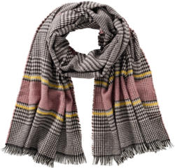 Damen Schal mit Hahnentritt-Muster