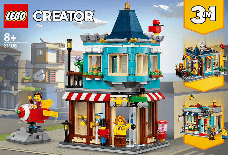 LEGO 31105 Spielzeugladen im Stadthaus Spielset, Mehrfarbig