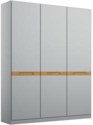 Drehtürenschrank Rangun B: 136 cm Grau