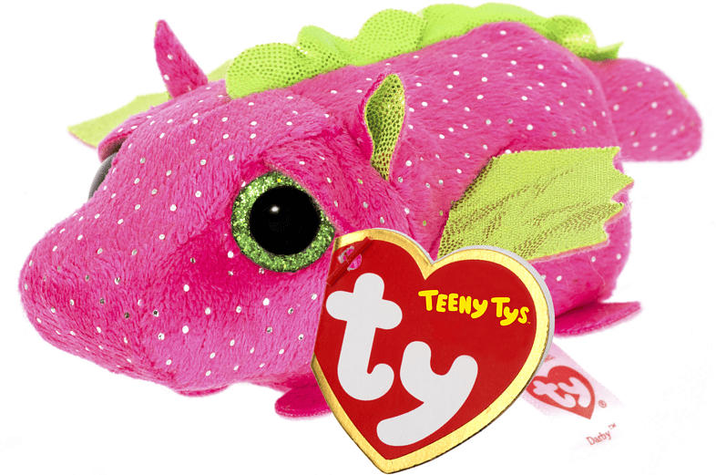 TY Darby Drache 10cm Plüschfigur, Pink