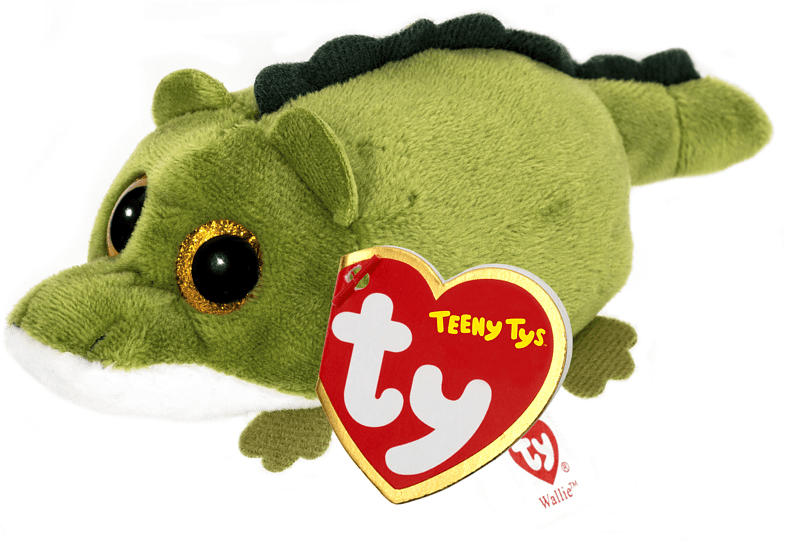 TY Wallie Alligator 10cm Plüschfigur, Mehrfarbig
