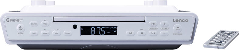 LENCO KCR-150 Küchenradio (PLL, UKW, Weiß)