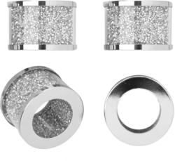 4 Serviettenringe in glitzernder Optik