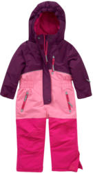 Mädchen Schneeoverall mit Blockstreifen