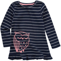 Mädchen Langarmshirt mit Eulen-Motiv