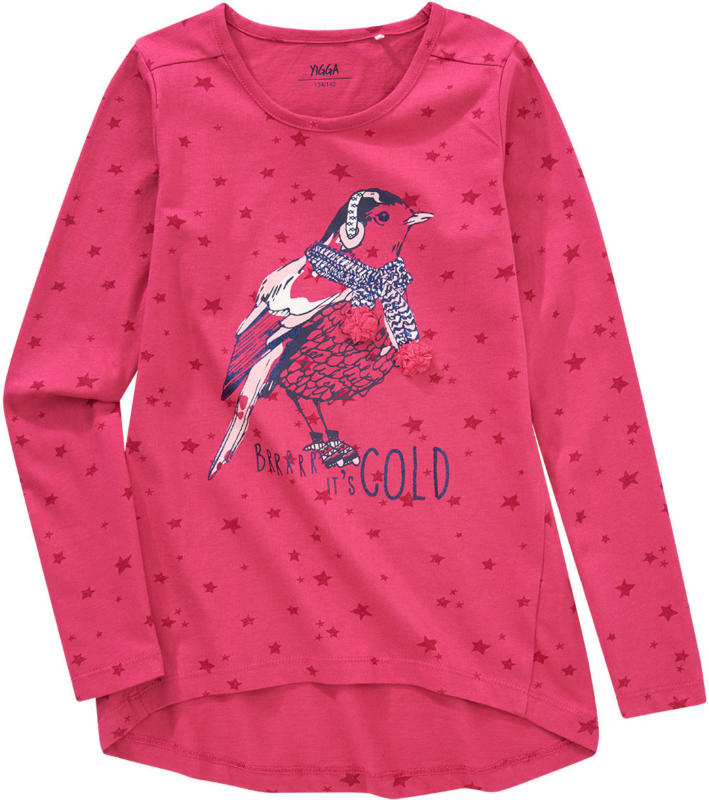 Mädchen Langarmshirt mit Vogel-Motiv (Nur online)