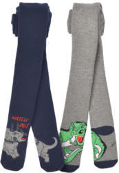 2 Jungen Strumpfhosen mit Dino-Motiven (Nur online)