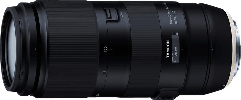 TAMRON DI 100 mm-400 mm f/4.5-6.3 AF-S, USD, VC (Objektiv für Canon EF-Mount, Schwarz)