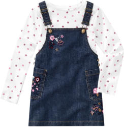 Mädchen Latzkleid und Langarmshirt im Set