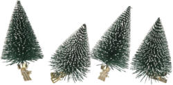 4 Tannenbaum-Clips mit Kunstschnee (Nur online)