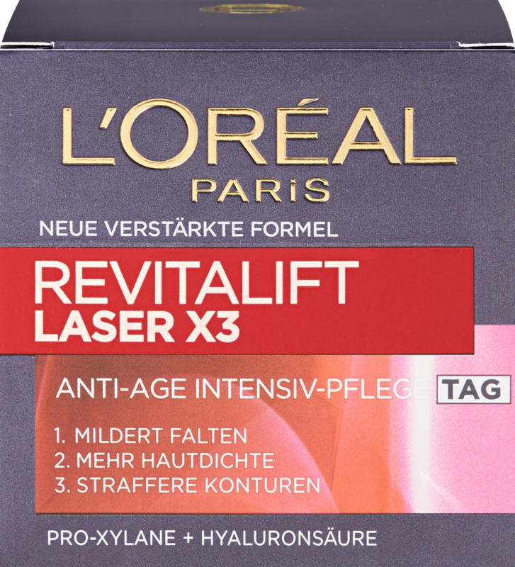 L'Oréal Anti-Age-Gesichtspflege Revitalift Laser X3 Tagescrème, 50 ml