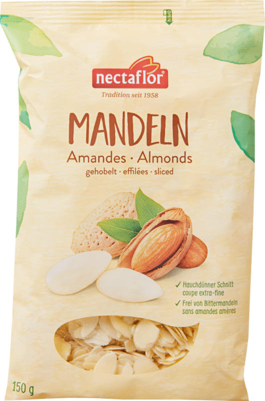 Mandorle Nectaflor, affettate, 150 g