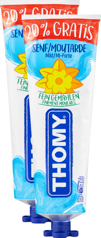 Thomy Senf Mild, 2 x 300 g