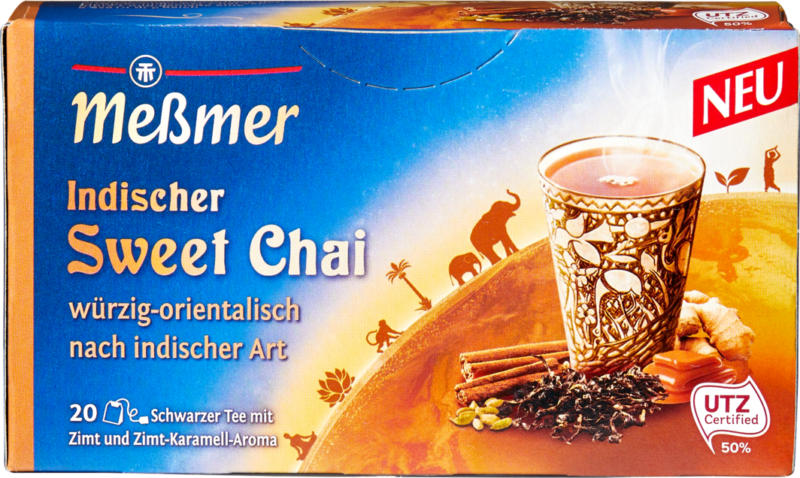 Thé Chai doux indien Messmer, 3 x 20 sachets