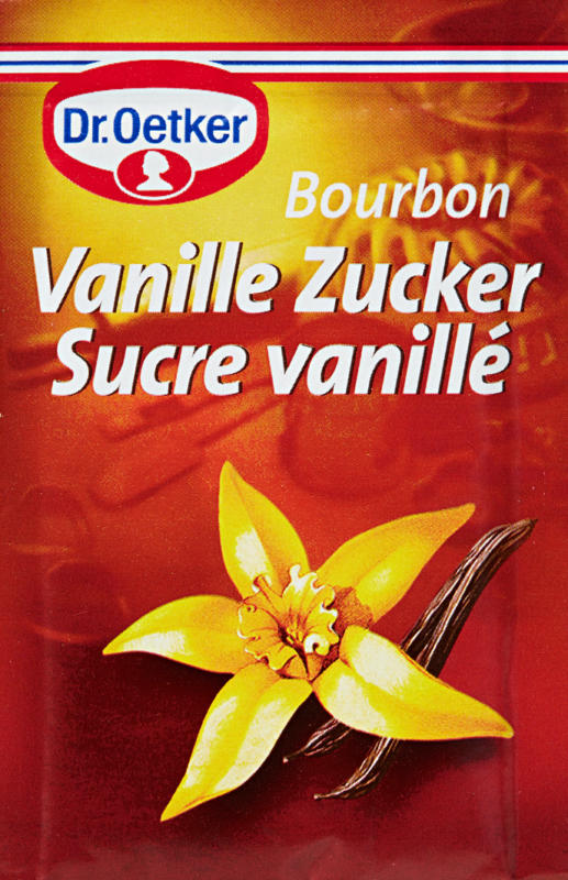 Sucre vanillé Bourbon Dr. Oetker, 3 x 8 g