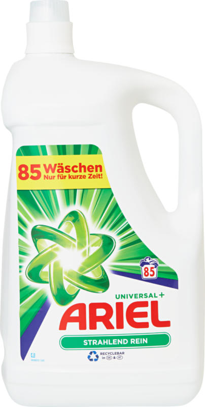 Ariel Flüssigwaschmittel Universal, 85 Waschgänge, 4,675 Liter