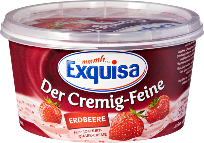 Quark alla frutta Exquisa, Fragola, 470 g