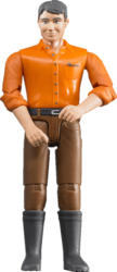 BRUDER Mann mit hellem Hauttyp/brauner Hose Spielzeugfigur, Mehrfarbig